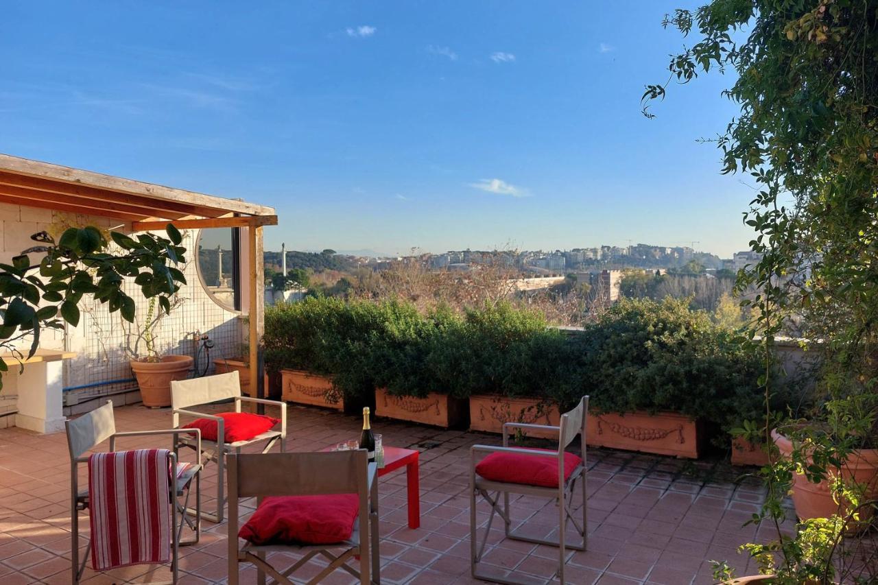 Beautiful Loft In Ponte Milvio With Terrace Apartment โรม ภายนอก รูปภาพ