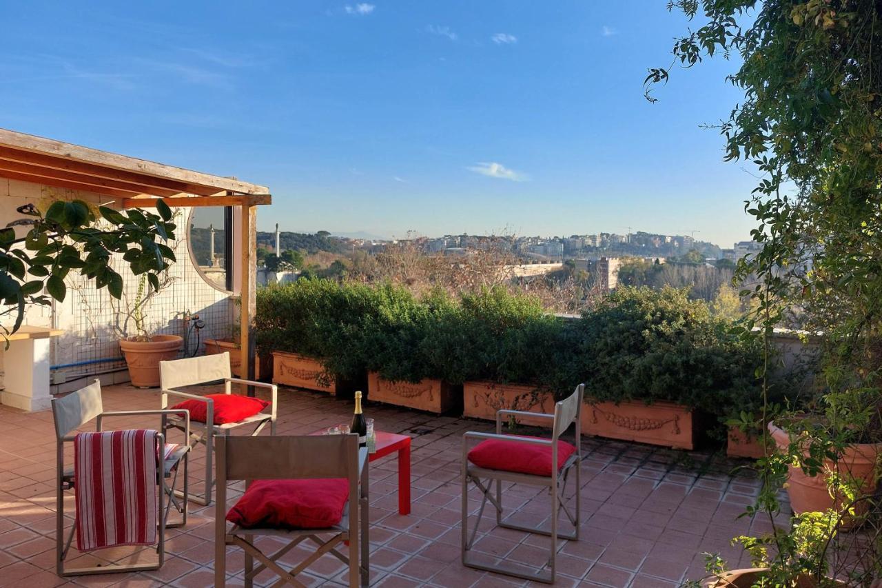 Beautiful Loft In Ponte Milvio With Terrace Apartment โรม ภายนอก รูปภาพ