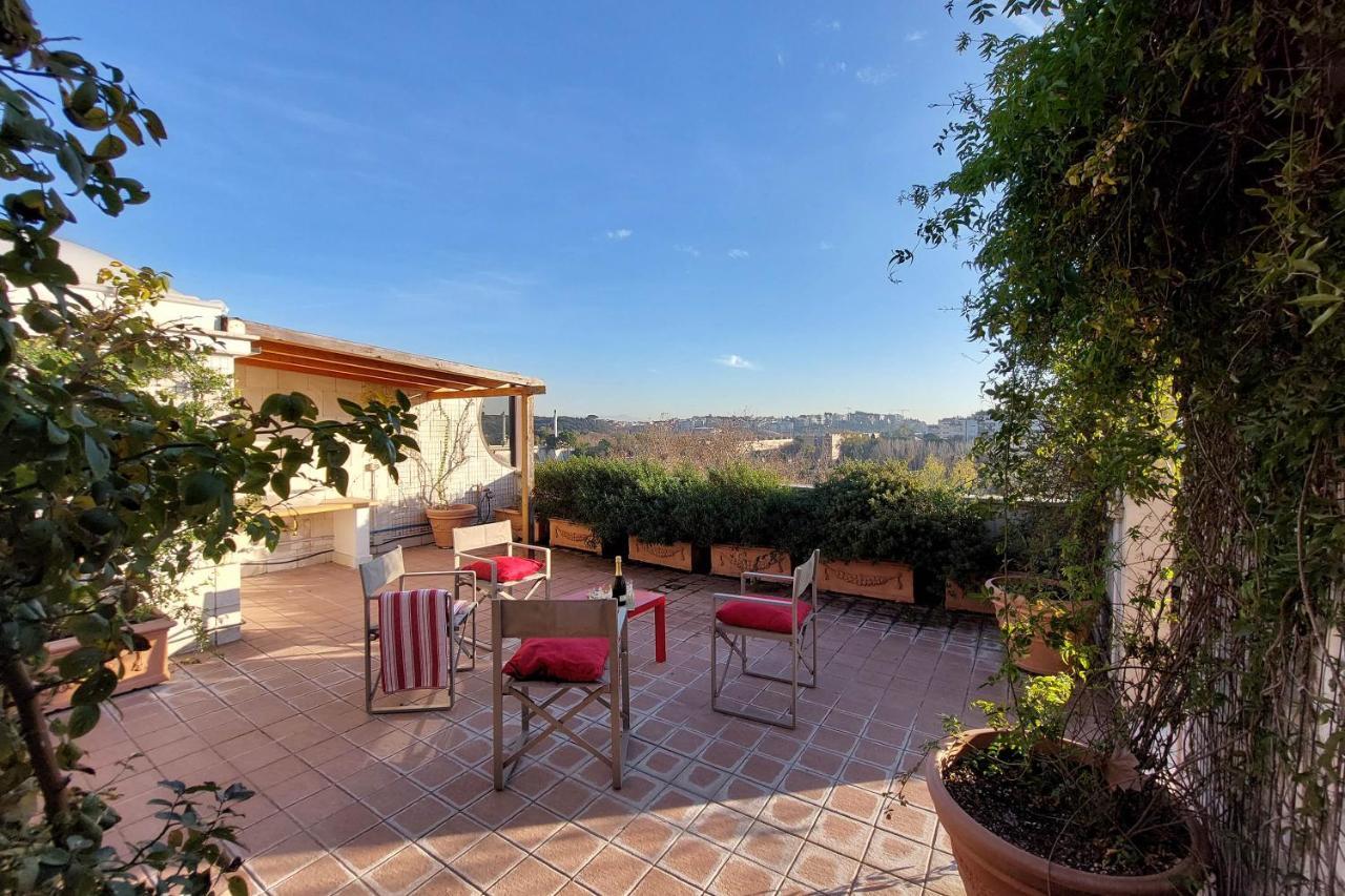 Beautiful Loft In Ponte Milvio With Terrace Apartment โรม ภายนอก รูปภาพ