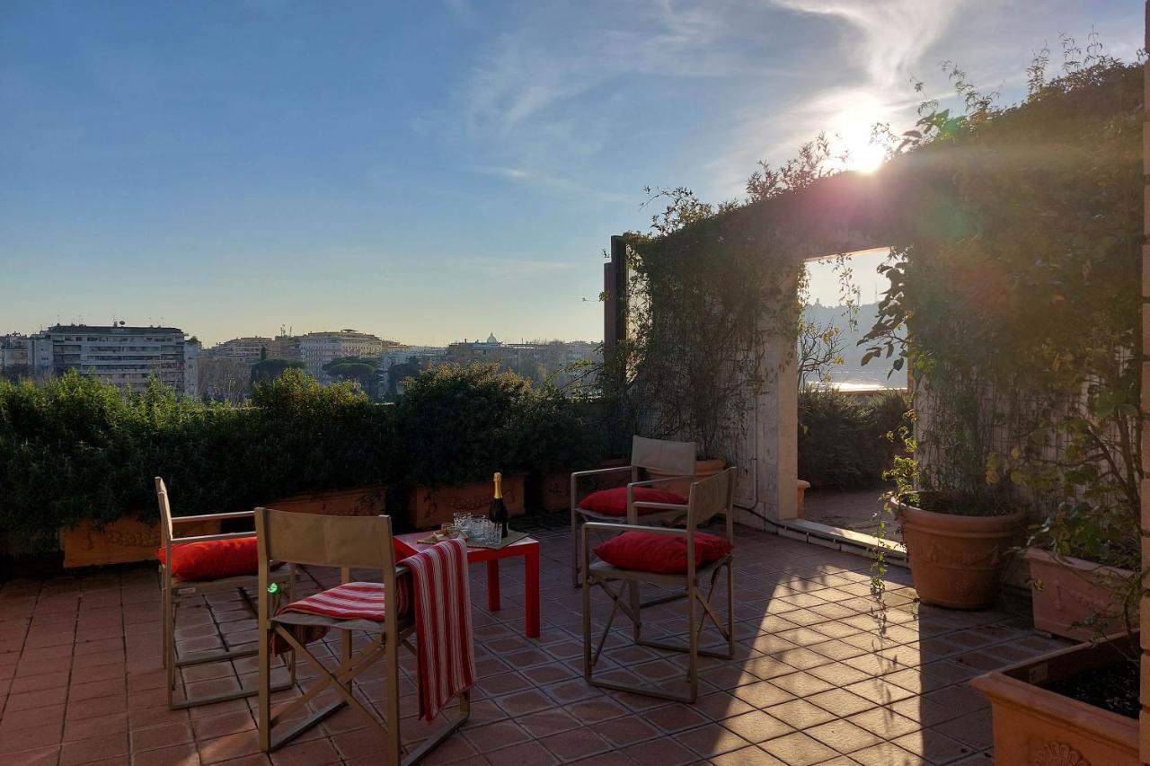 Beautiful Loft In Ponte Milvio With Terrace Apartment โรม ภายนอก รูปภาพ