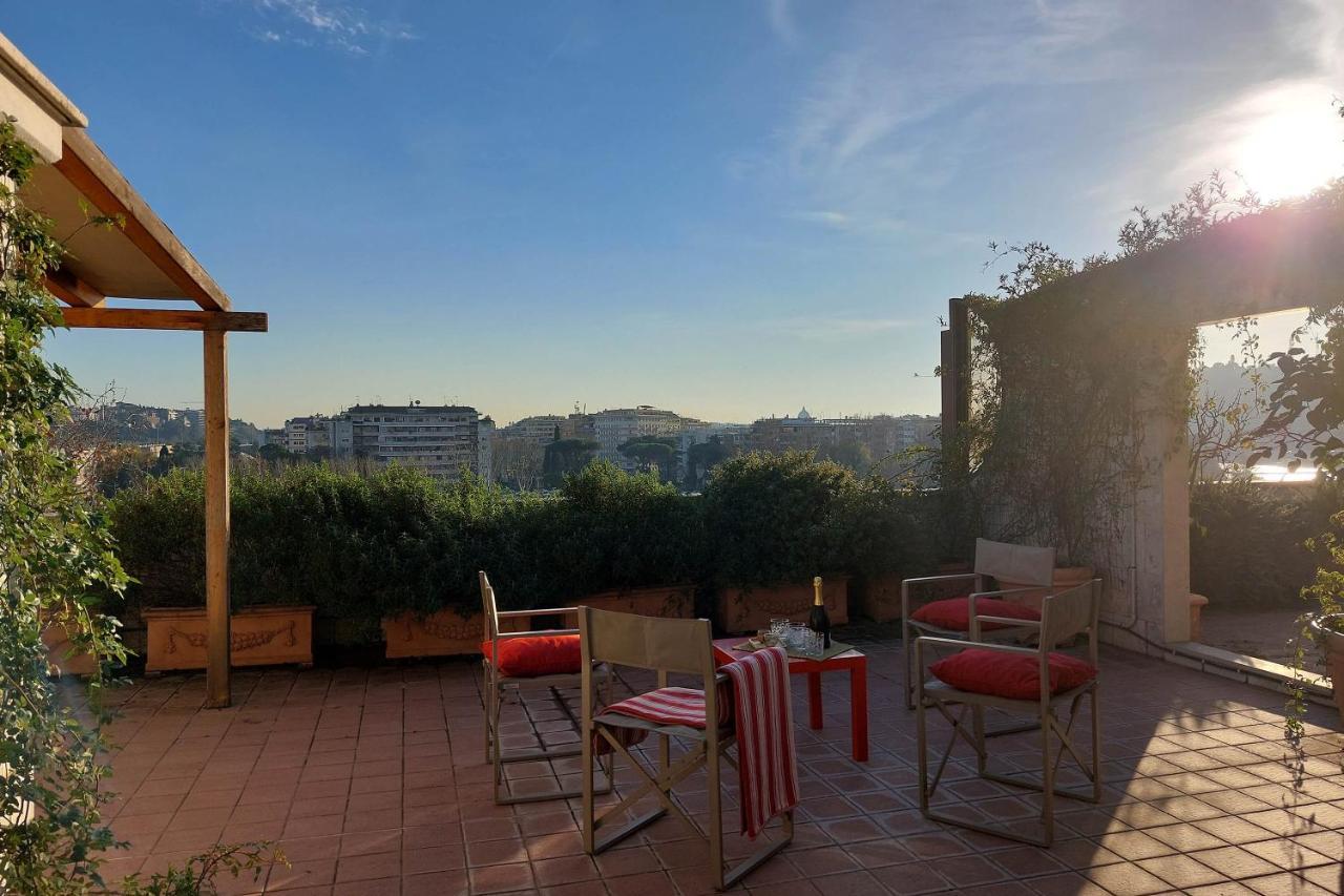 Beautiful Loft In Ponte Milvio With Terrace Apartment โรม ภายนอก รูปภาพ