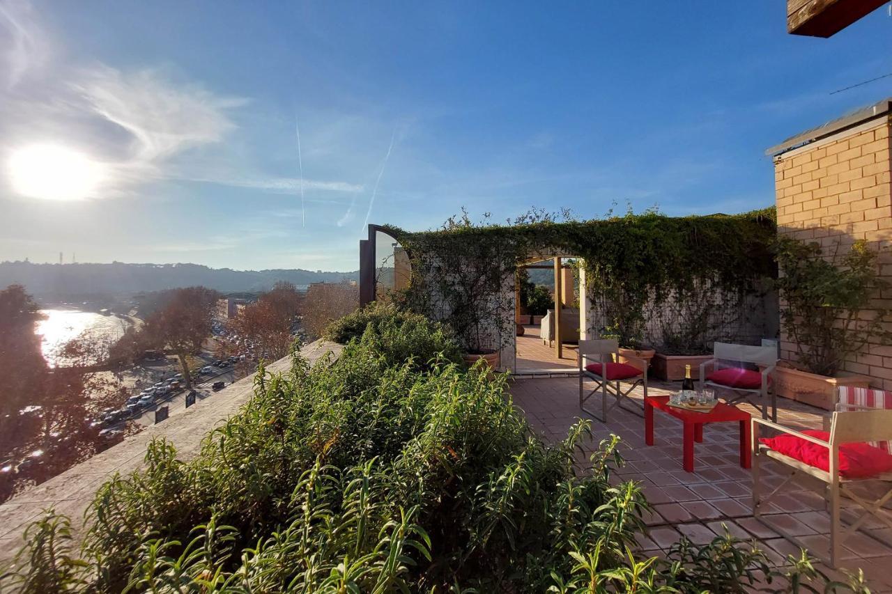 Beautiful Loft In Ponte Milvio With Terrace Apartment โรม ภายนอก รูปภาพ