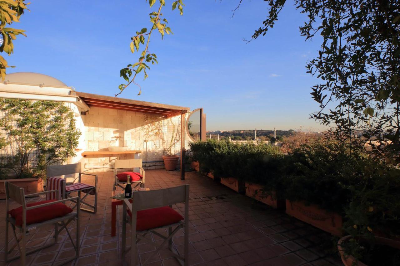 Beautiful Loft In Ponte Milvio With Terrace Apartment โรม ภายนอก รูปภาพ