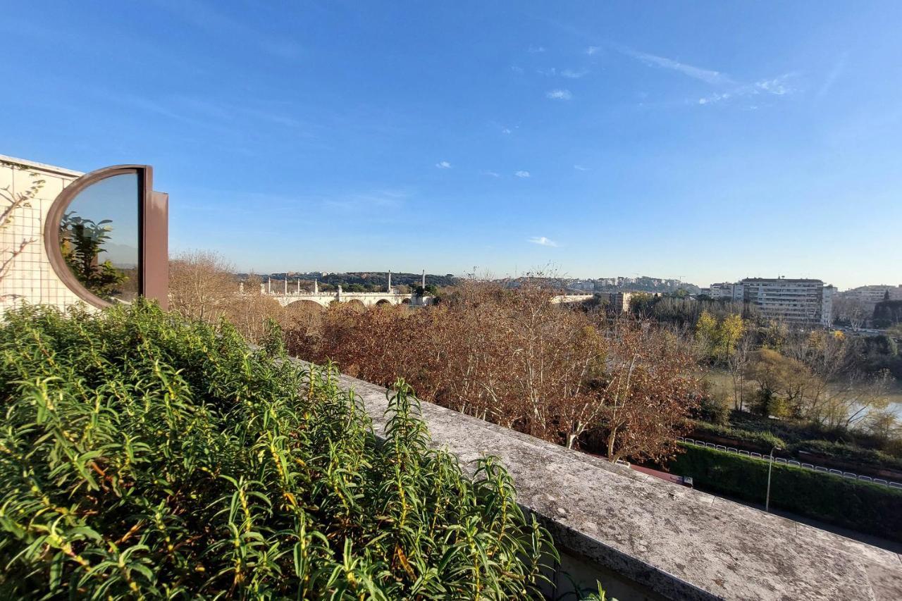 Beautiful Loft In Ponte Milvio With Terrace Apartment โรม ภายนอก รูปภาพ
