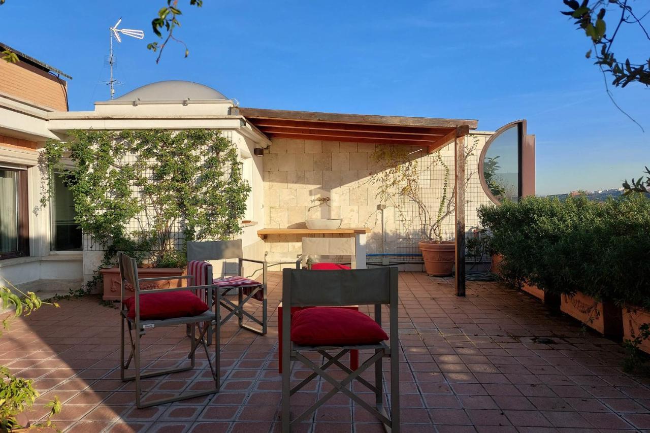 Beautiful Loft In Ponte Milvio With Terrace Apartment โรม ภายนอก รูปภาพ