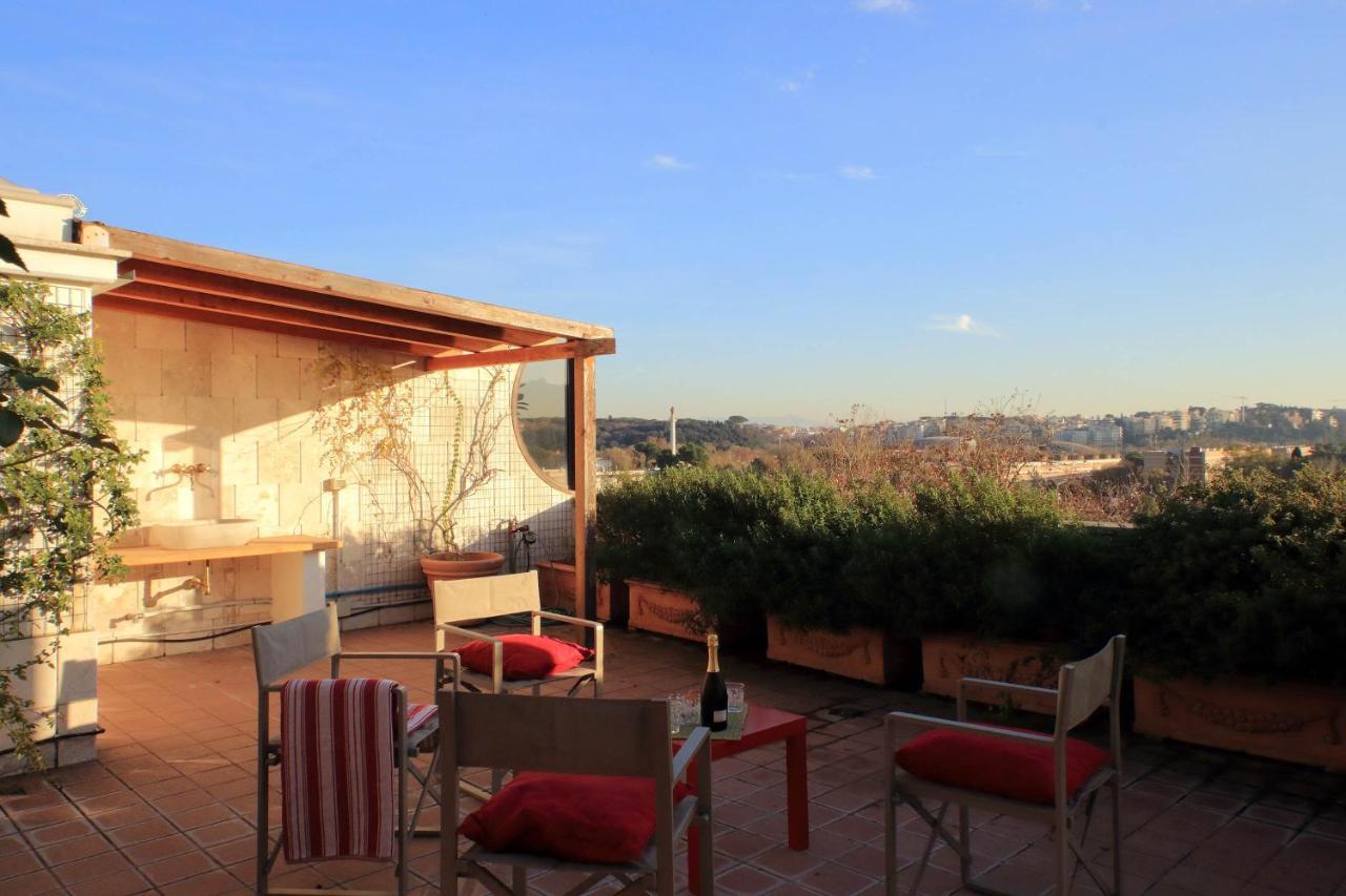 Beautiful Loft In Ponte Milvio With Terrace Apartment โรม ภายนอก รูปภาพ