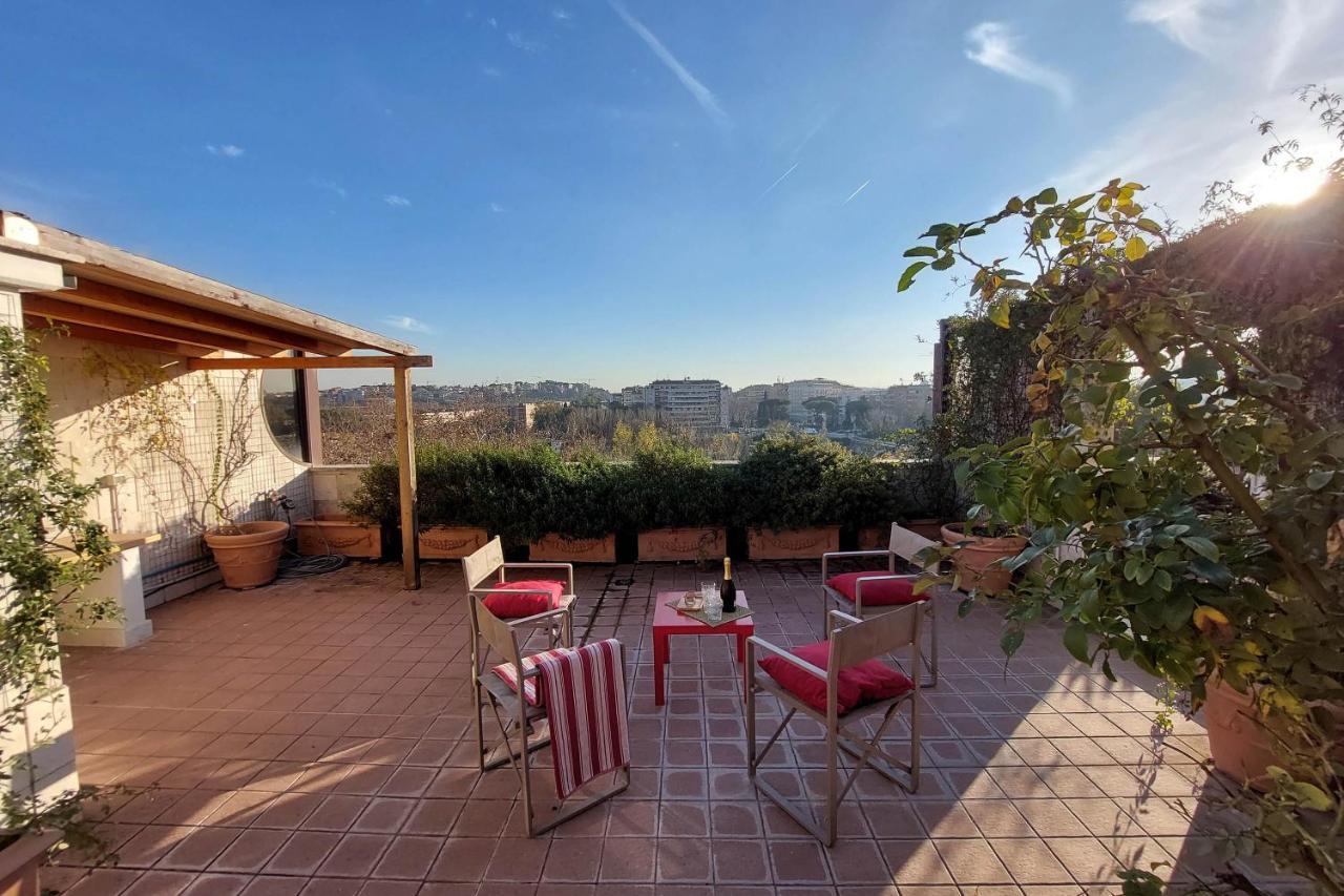 Beautiful Loft In Ponte Milvio With Terrace Apartment โรม ภายนอก รูปภาพ