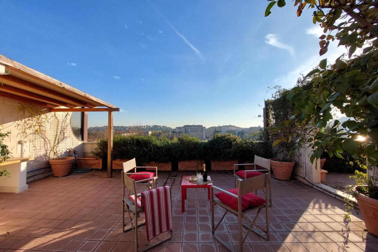 Beautiful Loft In Ponte Milvio With Terrace Apartment โรม ภายนอก รูปภาพ