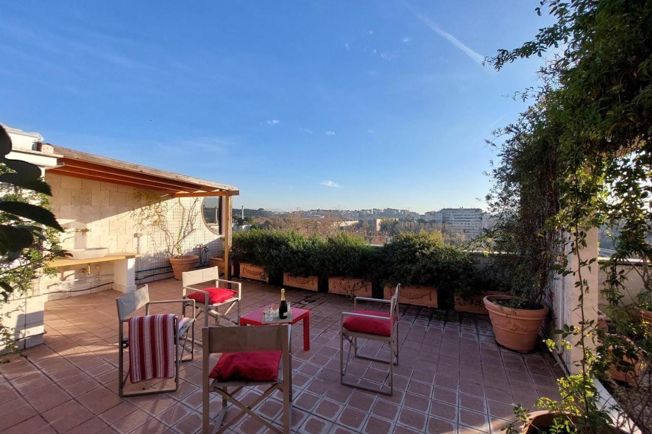 Beautiful Loft In Ponte Milvio With Terrace Apartment โรม ภายนอก รูปภาพ