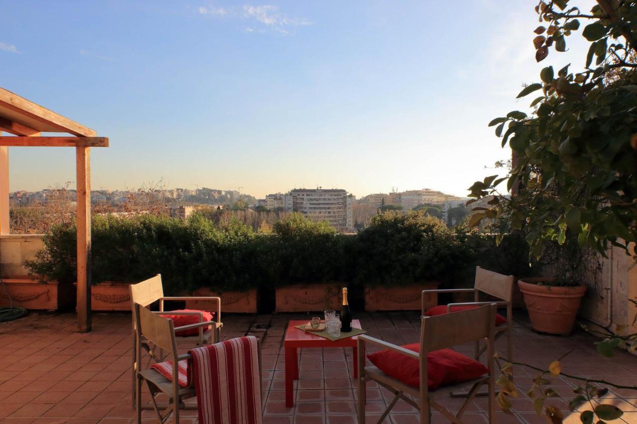 Beautiful Loft In Ponte Milvio With Terrace Apartment โรม ภายนอก รูปภาพ